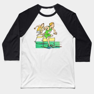 Hurdle Race Baseball T-Shirt